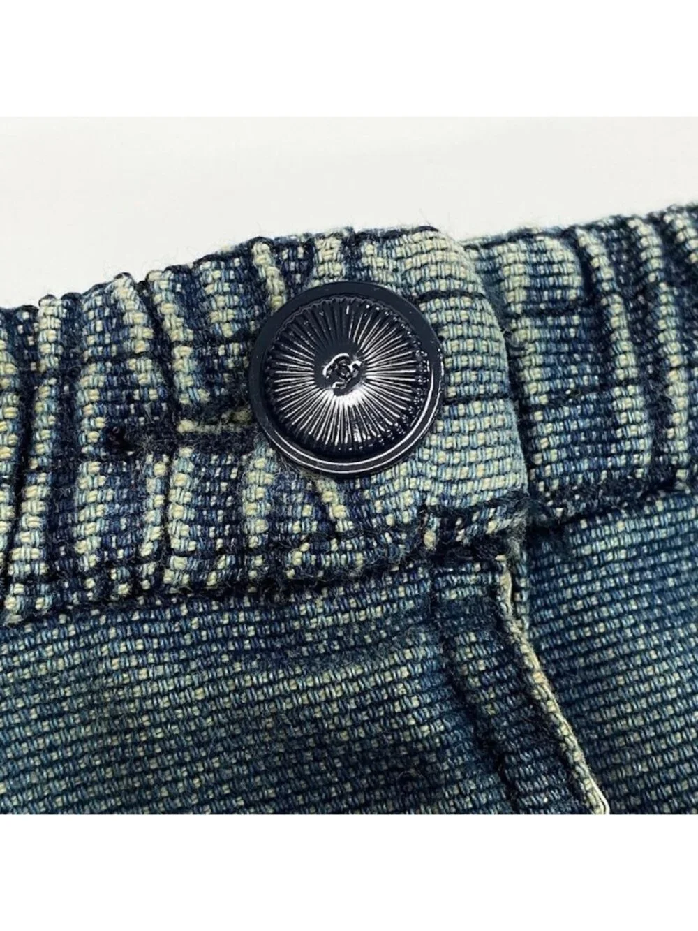 Chanel Denim Skirt Indigo Cotton